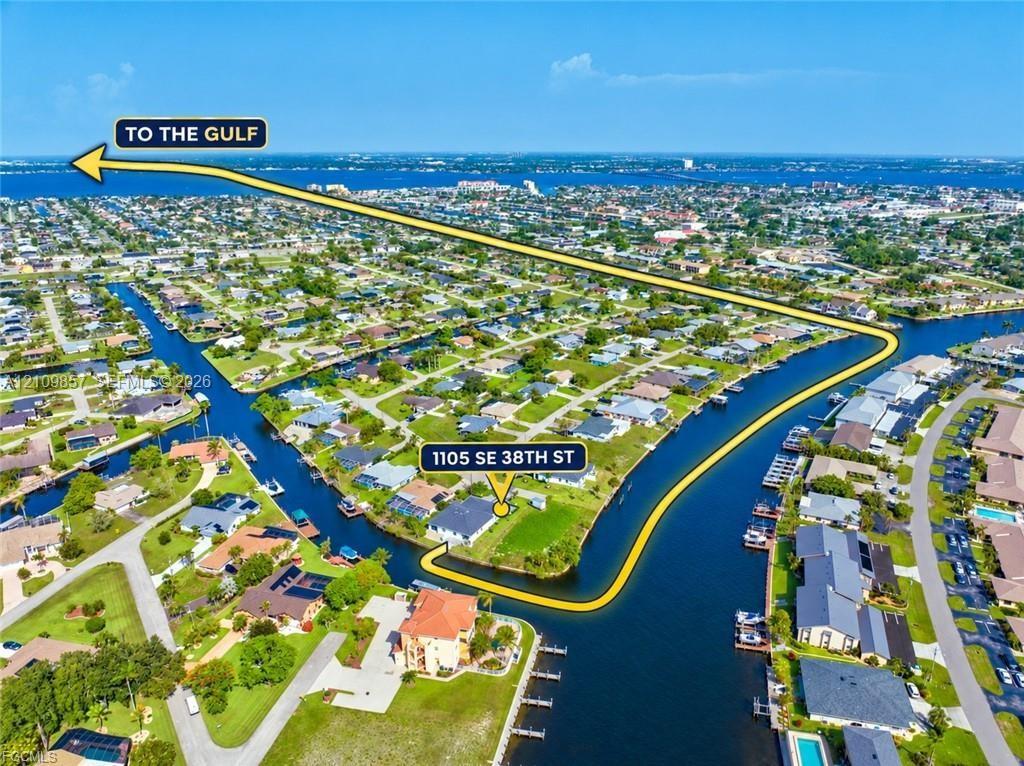 Waterfront residential lot featuring canal access and direct proximity to open water