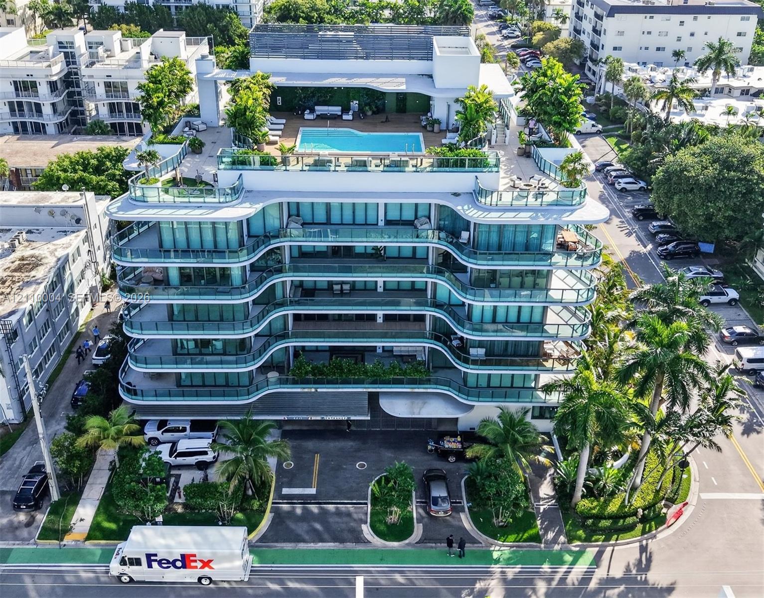 Seven-story building featuring wrap around