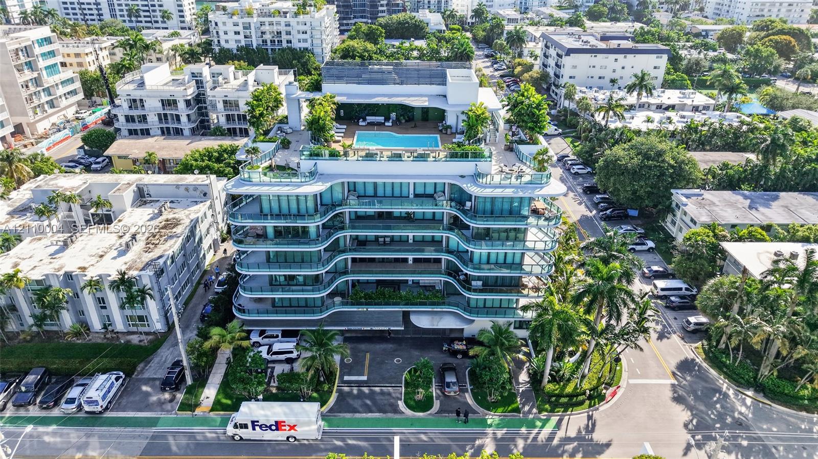 Seven-story building featuring wrap around