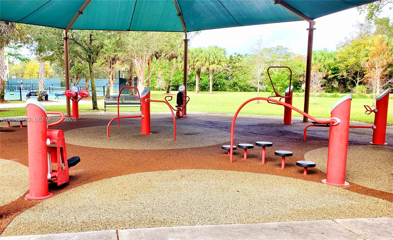 Outdoor fitness area