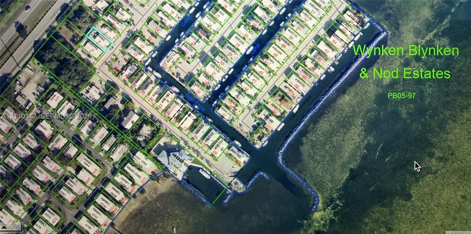 Plat Map. Aerial documentation delineating the parcel boundaries and site layout of the property