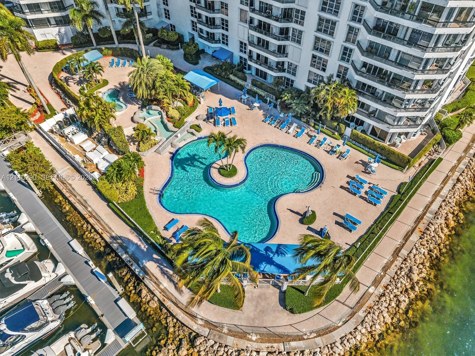 Stunning Waterfront Pool Overlooking the Intracoastal and Marina