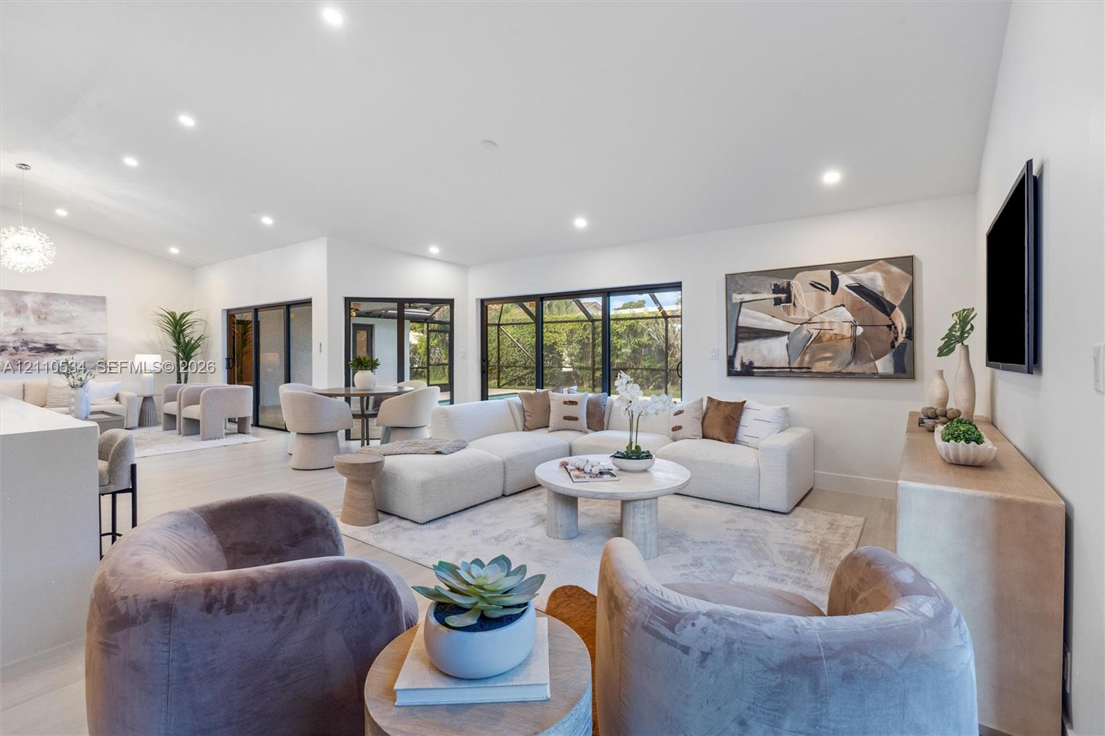 Open-concept living space