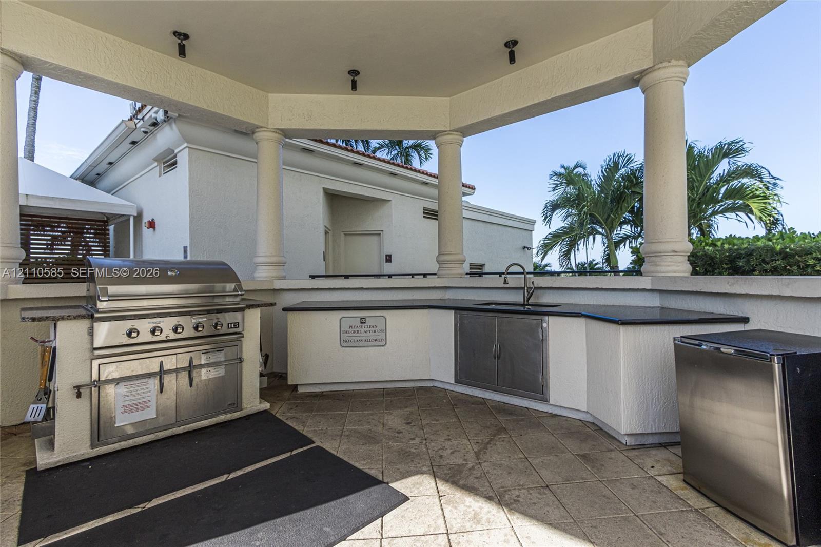 Outdoor BBQ area