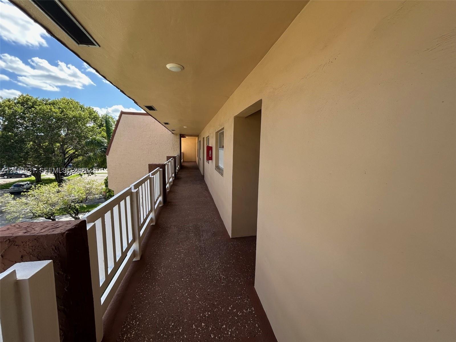 Walkway to unit