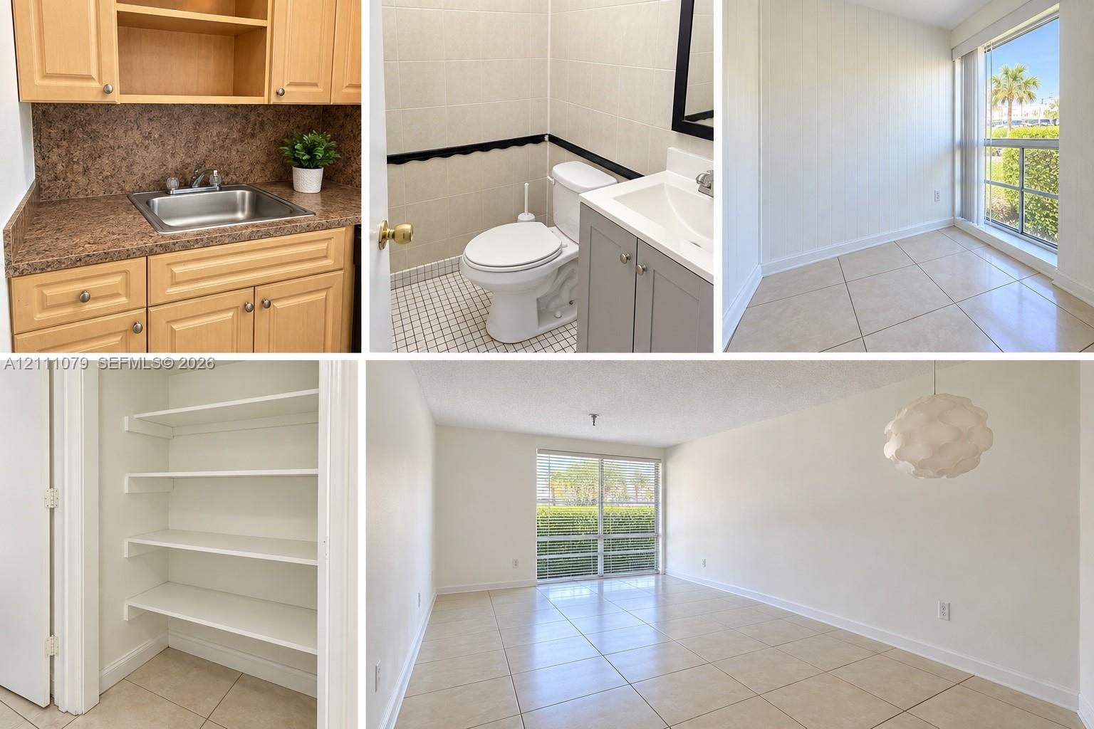 Property Imagery. Documentation of interior spaces including kitchen, bathroom, storage areas, and living quarters within the property