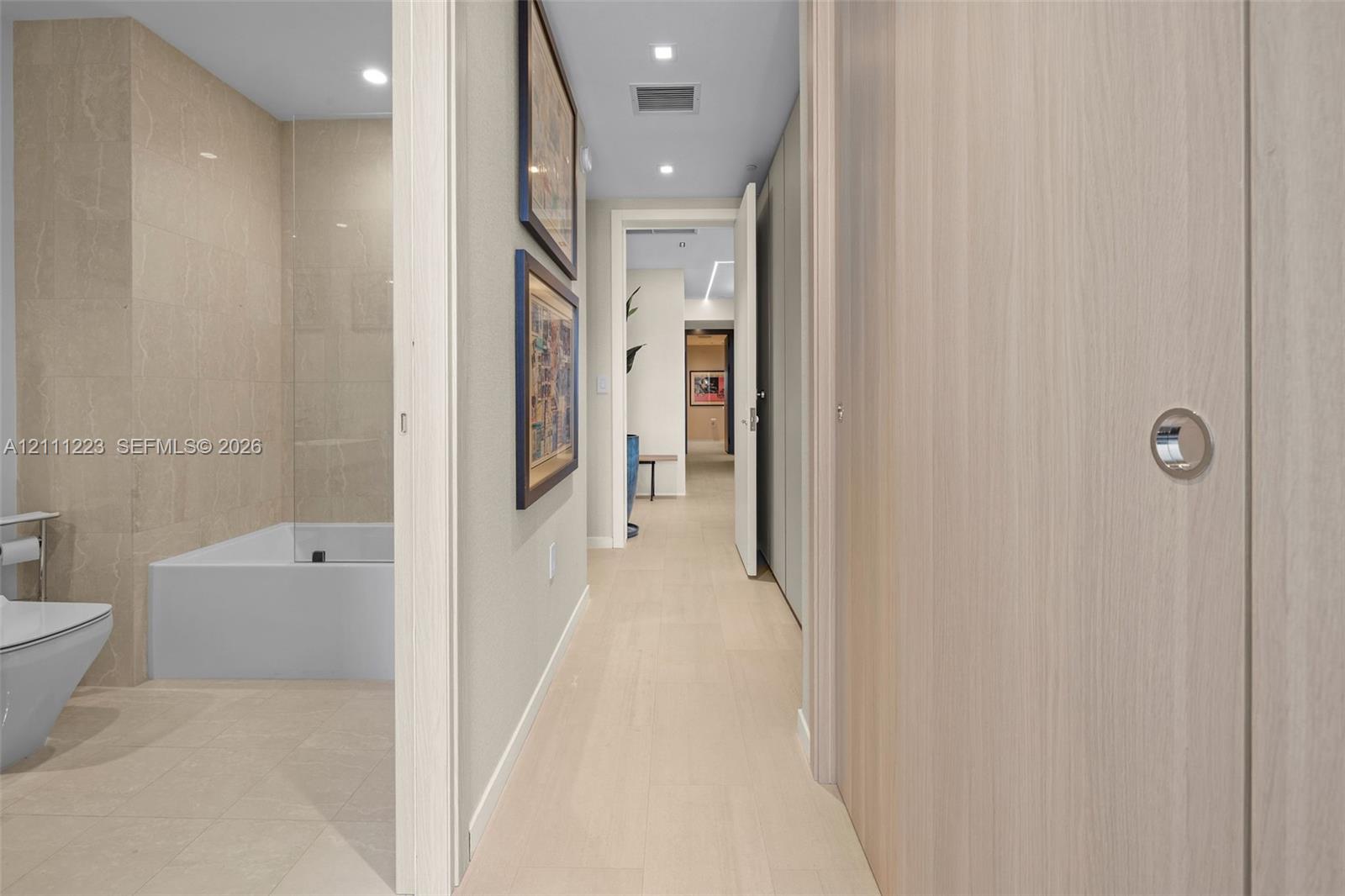 3rd bedroom entrance hallway & bath