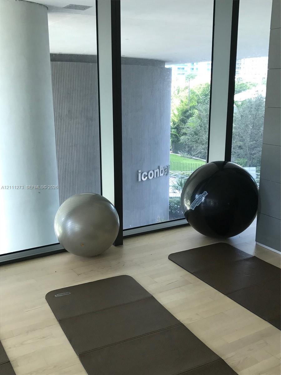 Exercise area of gym.