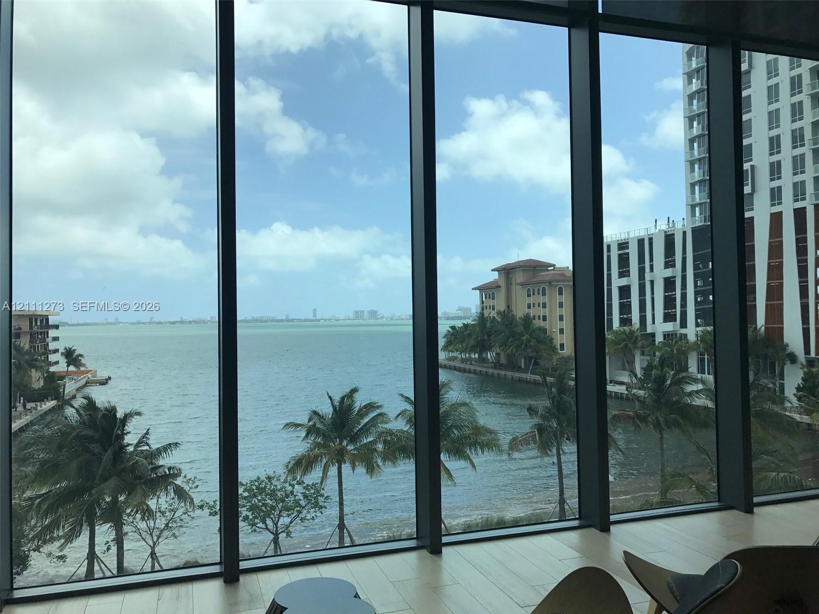 Ocean view from building.