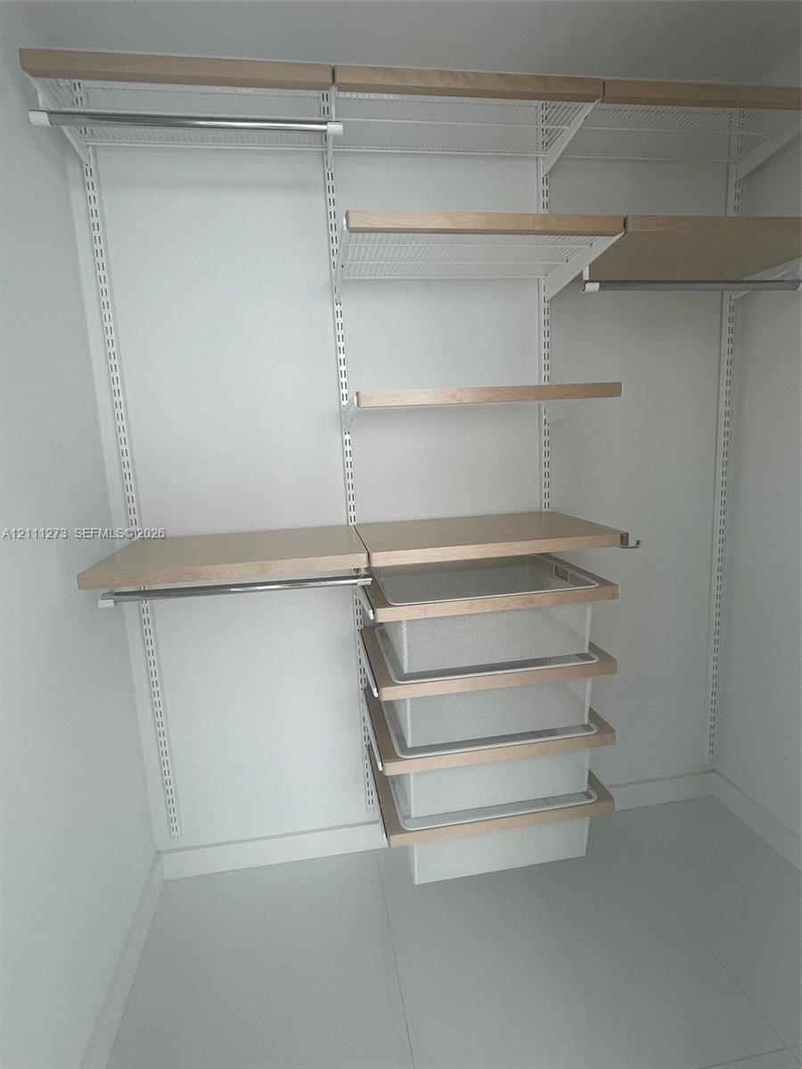 Customized master closet.