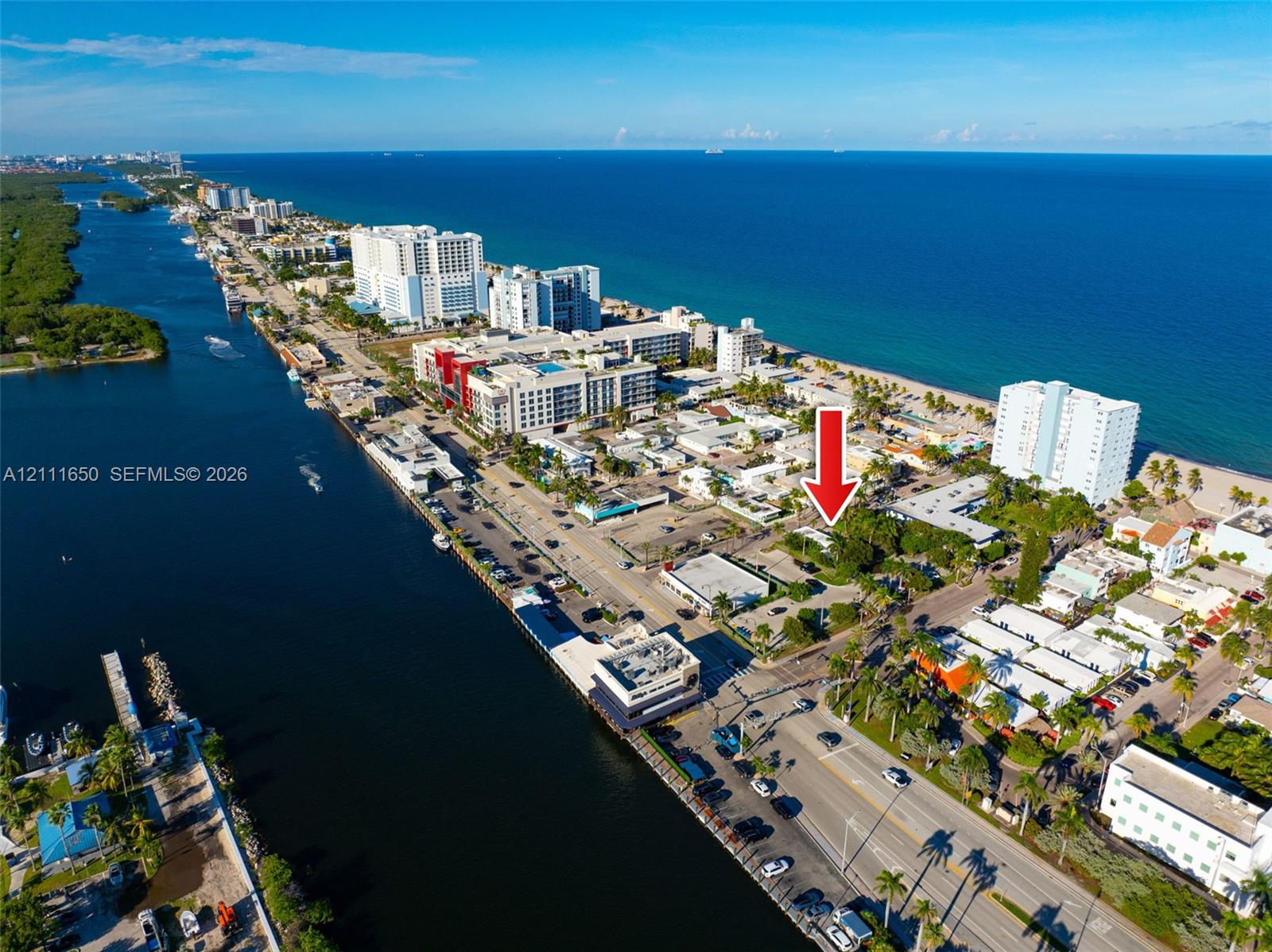 Aerial perspective featuring proximity to the Atlantic coastline and coastal waterways