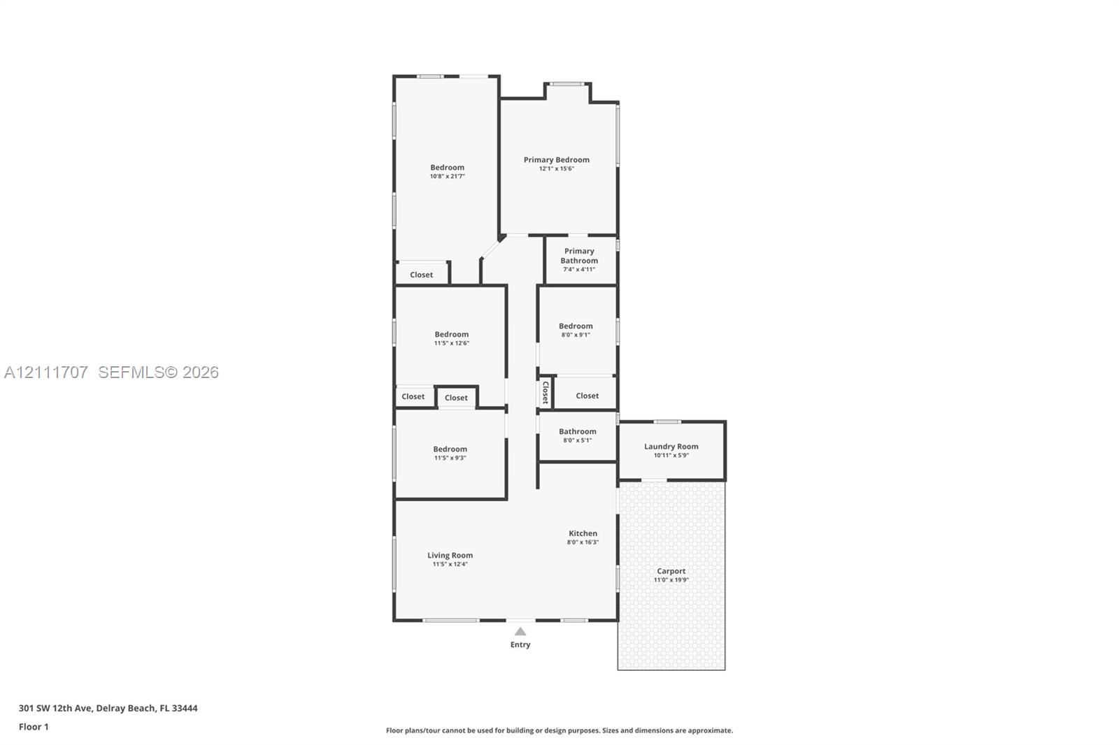Single level floor plan