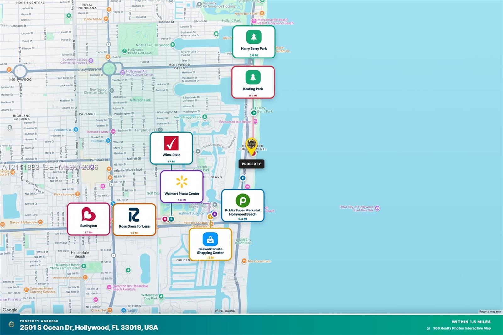 Location Map. Identifying public amenities and commercial establishments in relation to the property