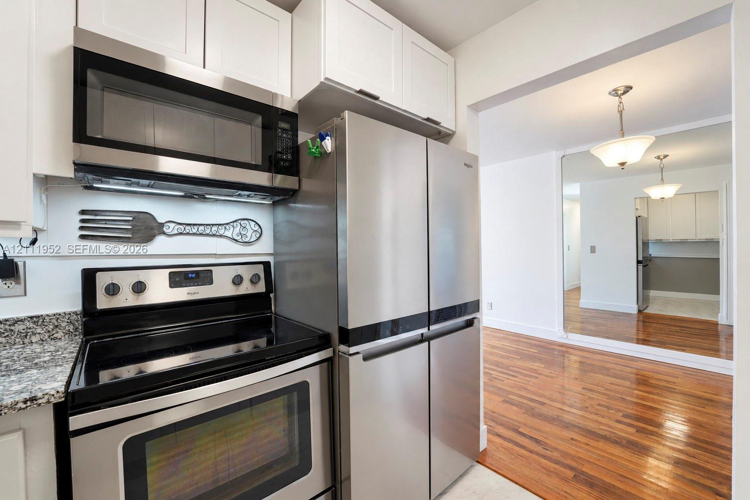 Kitchen leading out to dining room