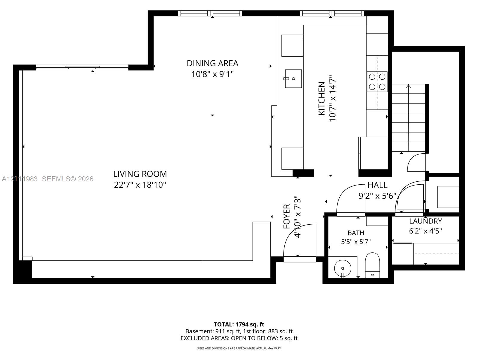Floor plan first floor