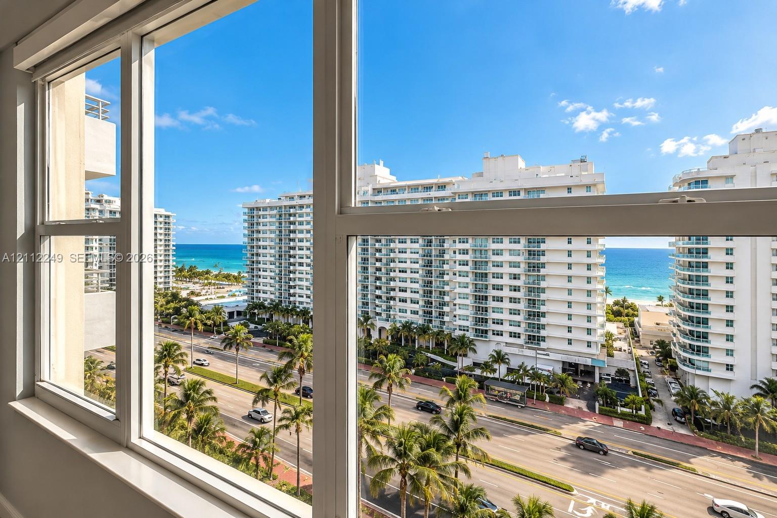 Guest bedroom ocean and street view