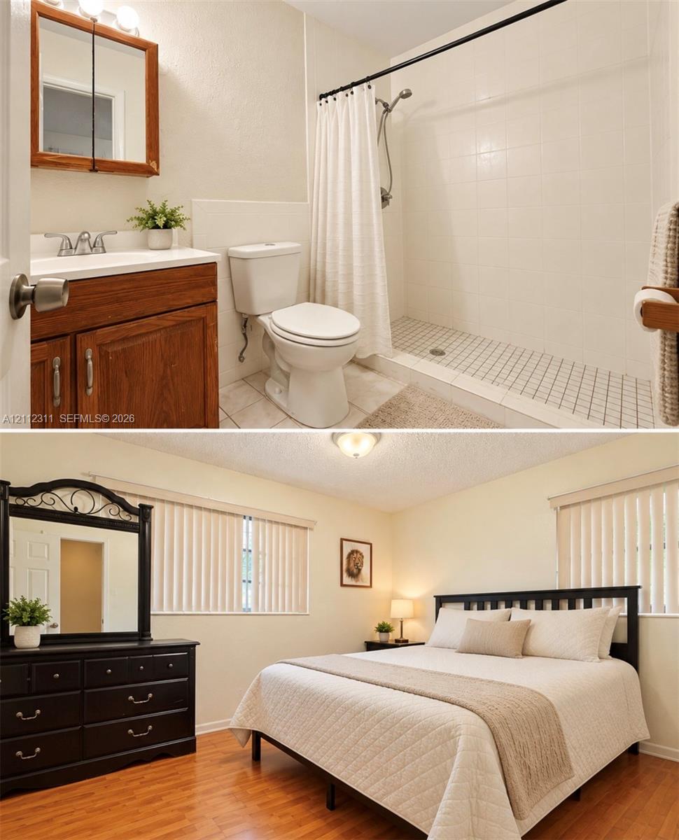 Property Interior Documentation. Capturing the bathroom and bedroom fixtures within the property