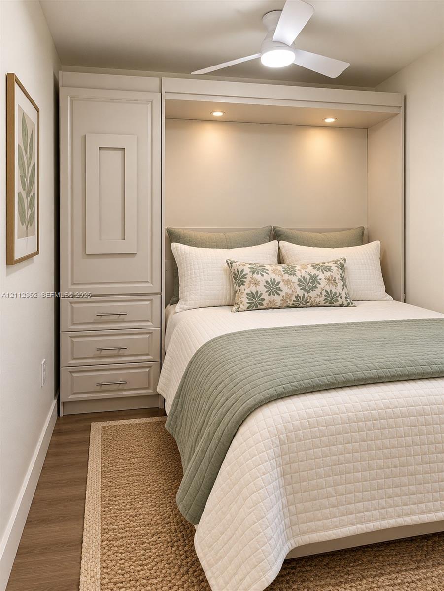 Bedding is virtually staged