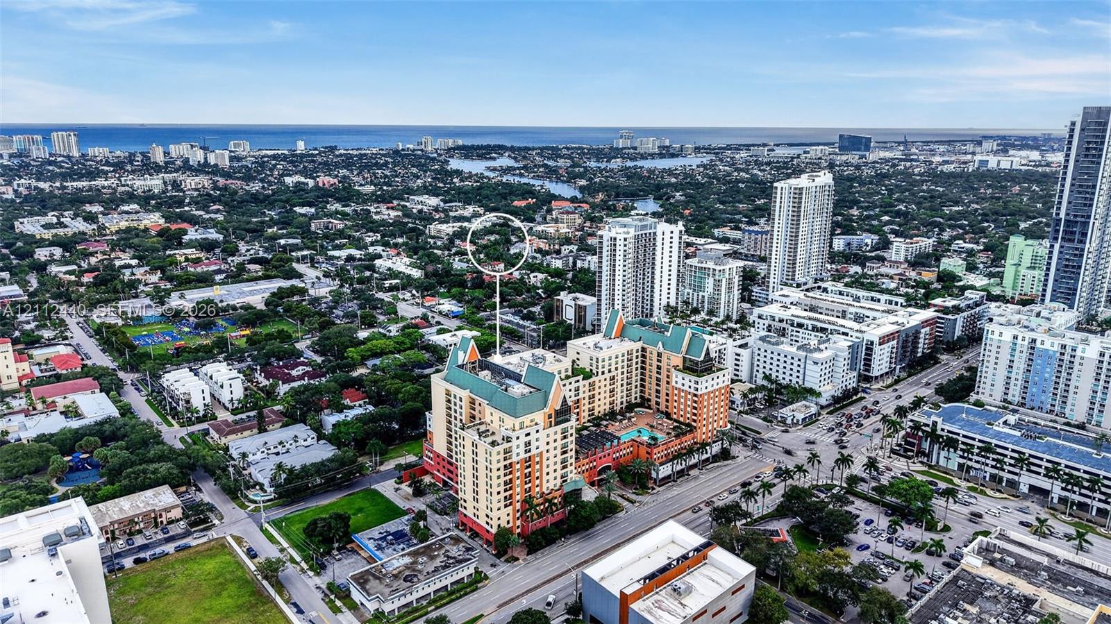 View toward Port Everglades and downtown