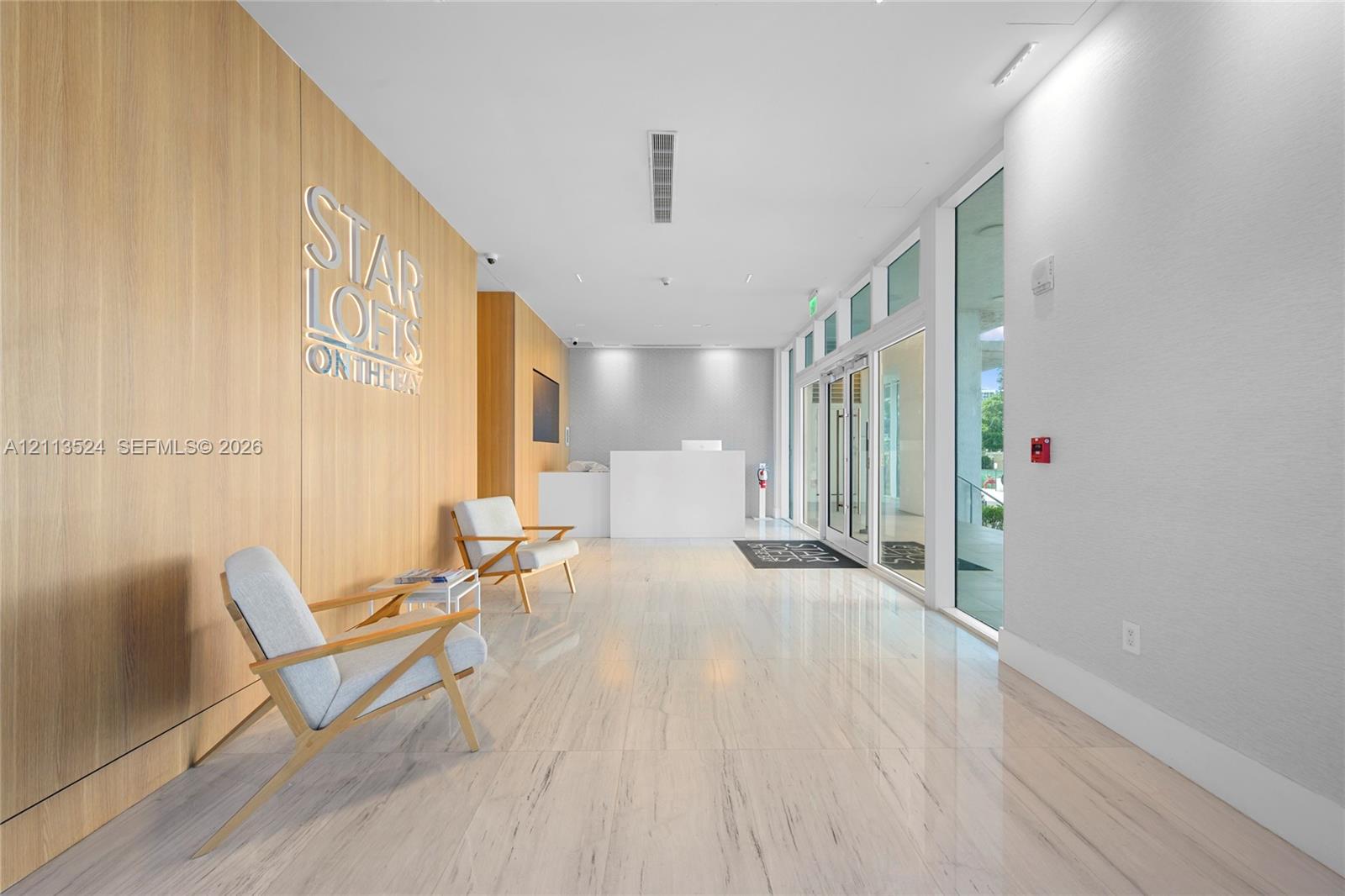 Lobby of building