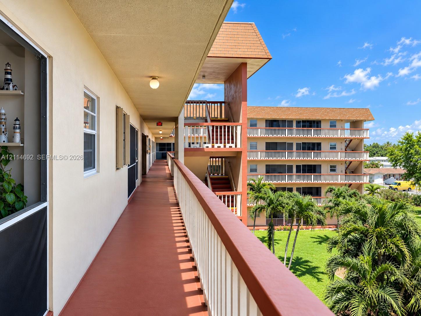 Covered exterior walkway