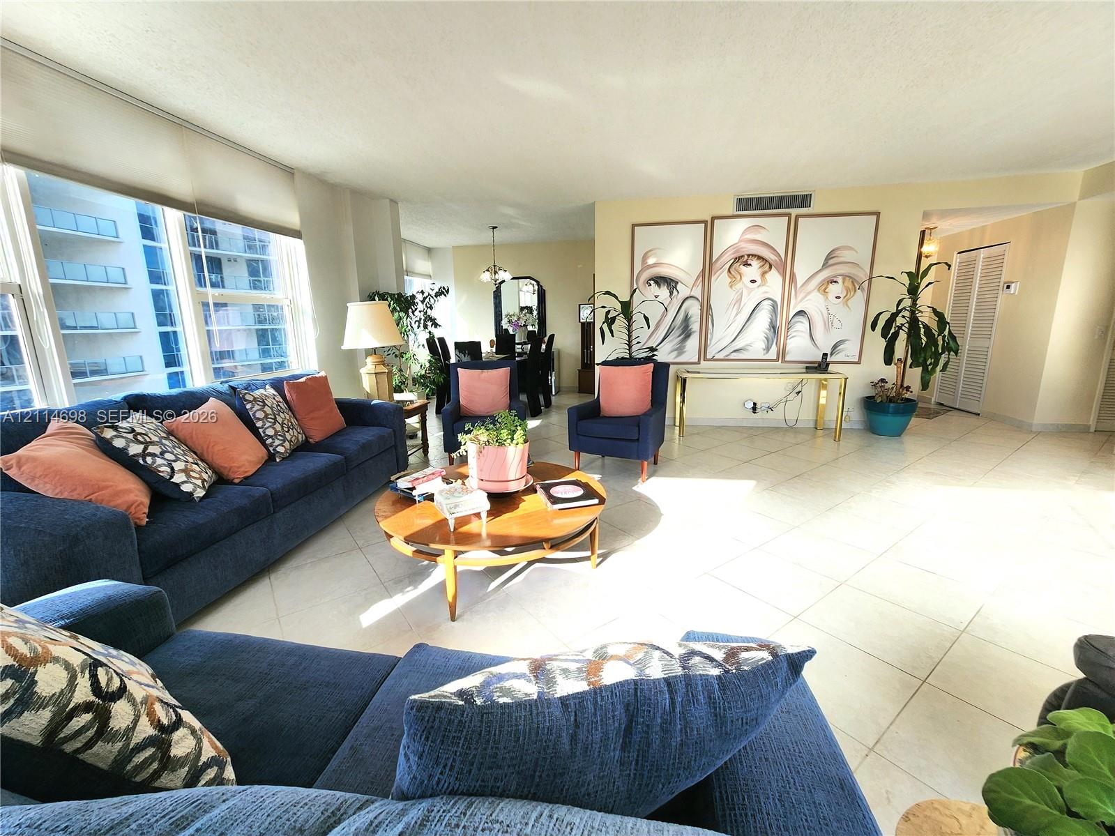 Open-concept living area