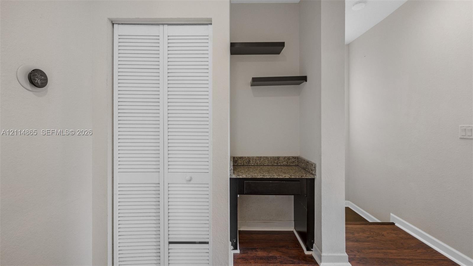 Built-in workspace, 2nd floor landing area
