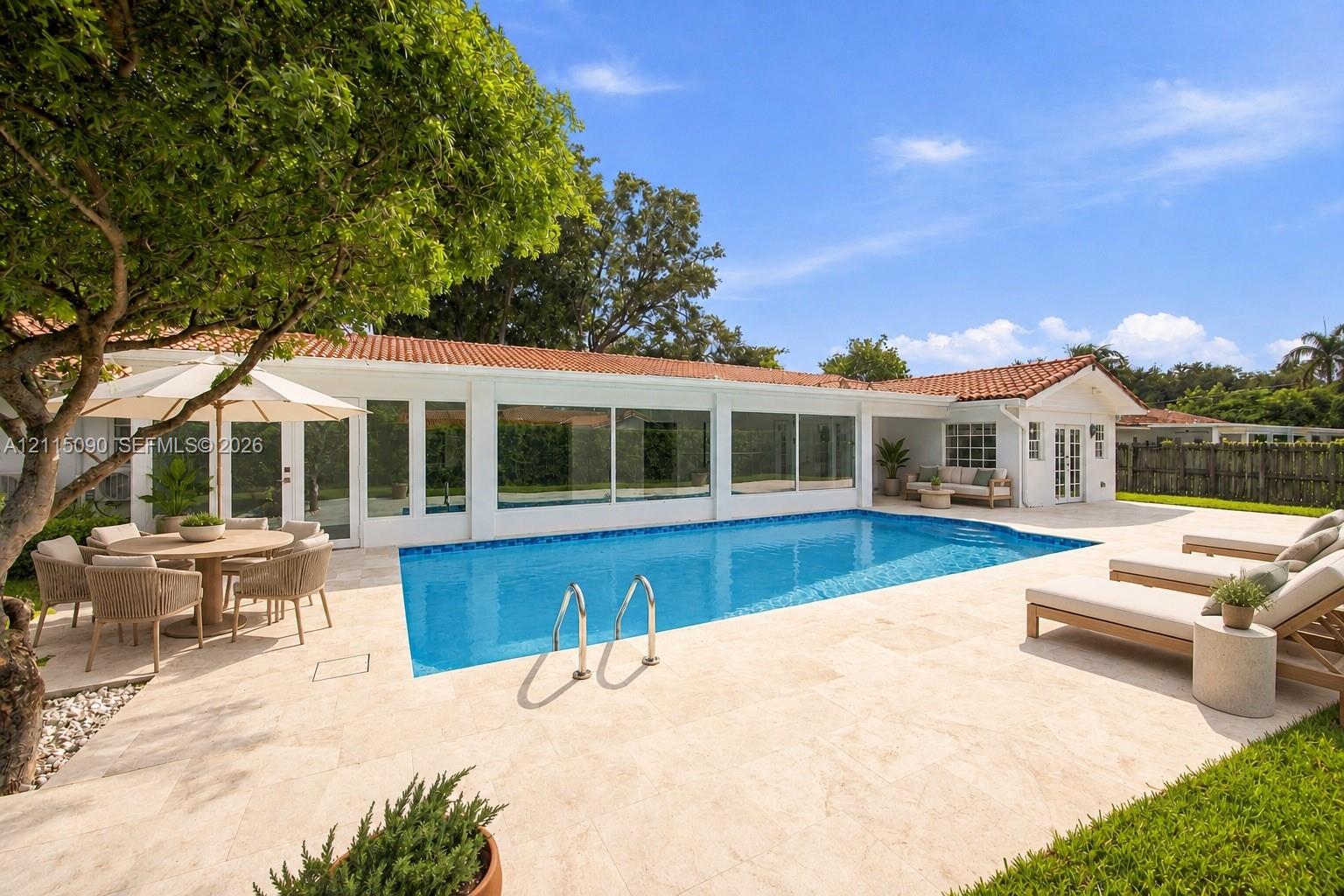 Virtually Staged outdoor furniture