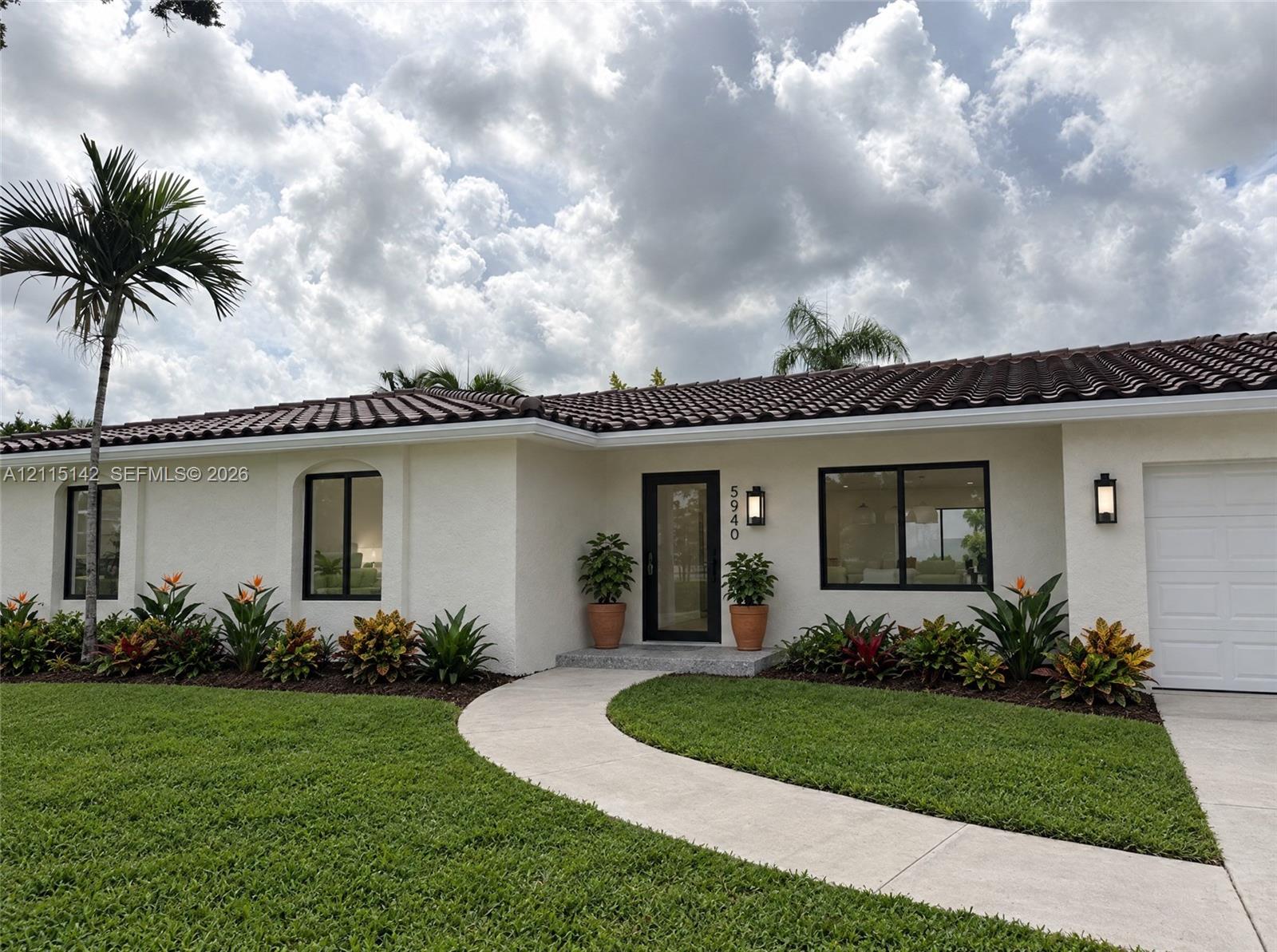 VIRTUAL RENDERING, NOT AN ACTUAL PHOTO. HOME IS UNDER CONSTRUCTION. Front exterior and 2-car garage shown as proposed per permitted plans; final construction, finishes, landscaping and furnishings may differ. Buyer to verify with developer.