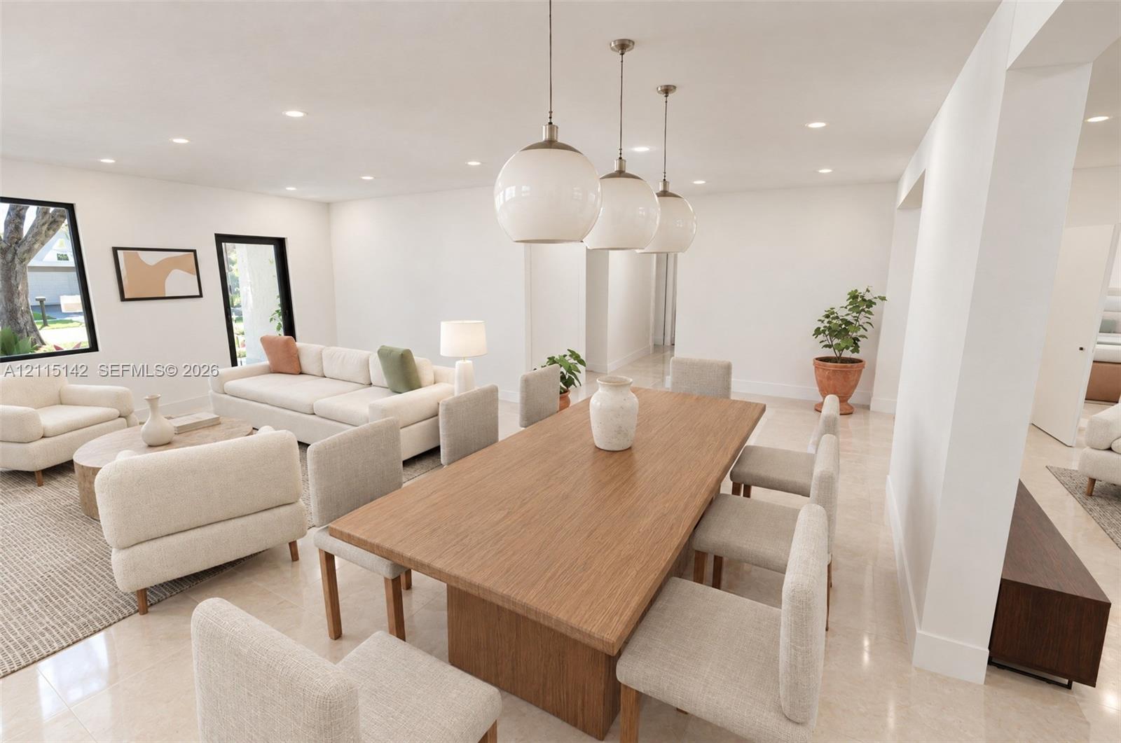 VIRTUAL RENDERING, NOT AN ACTUAL PHOTO. HOME IS UNDER CONSTRUCTION. Dining and great room shown as proposed per permitted plans; final construction, finishes, landscaping and furnishings may differ. Buyer to verify with developer.
