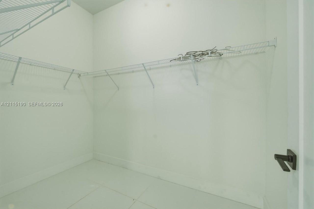 Walk-in closet.