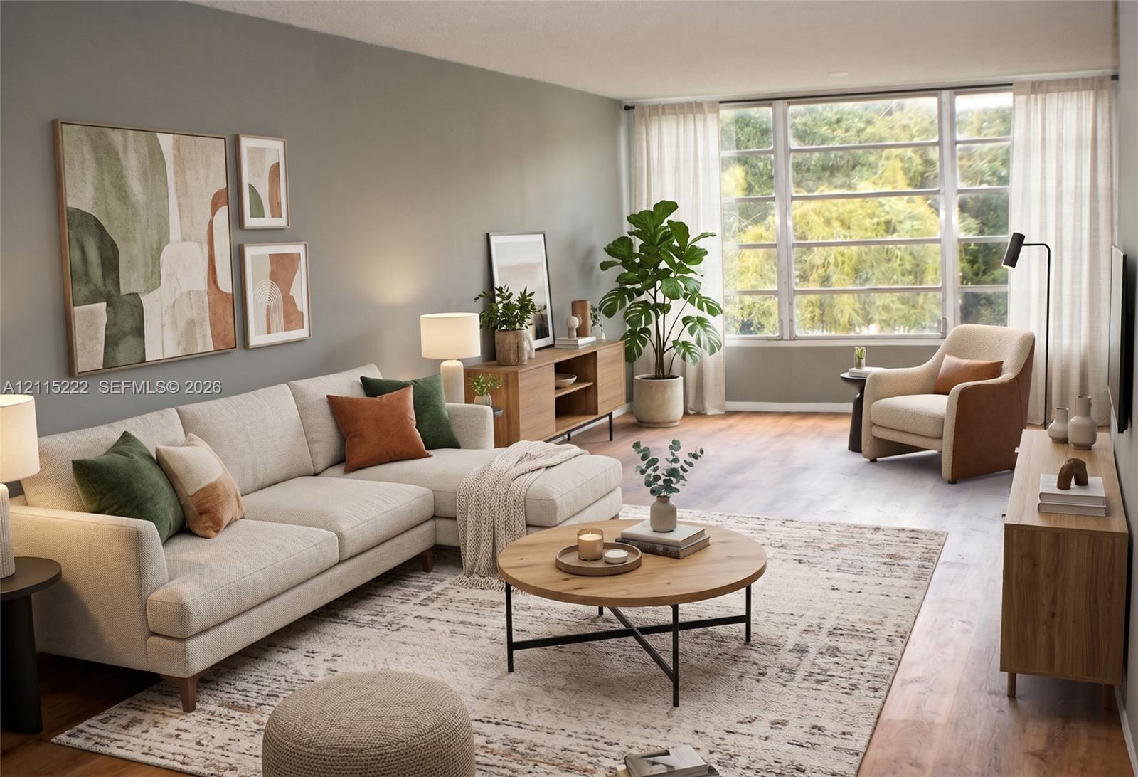 Living Room Virtually Staged