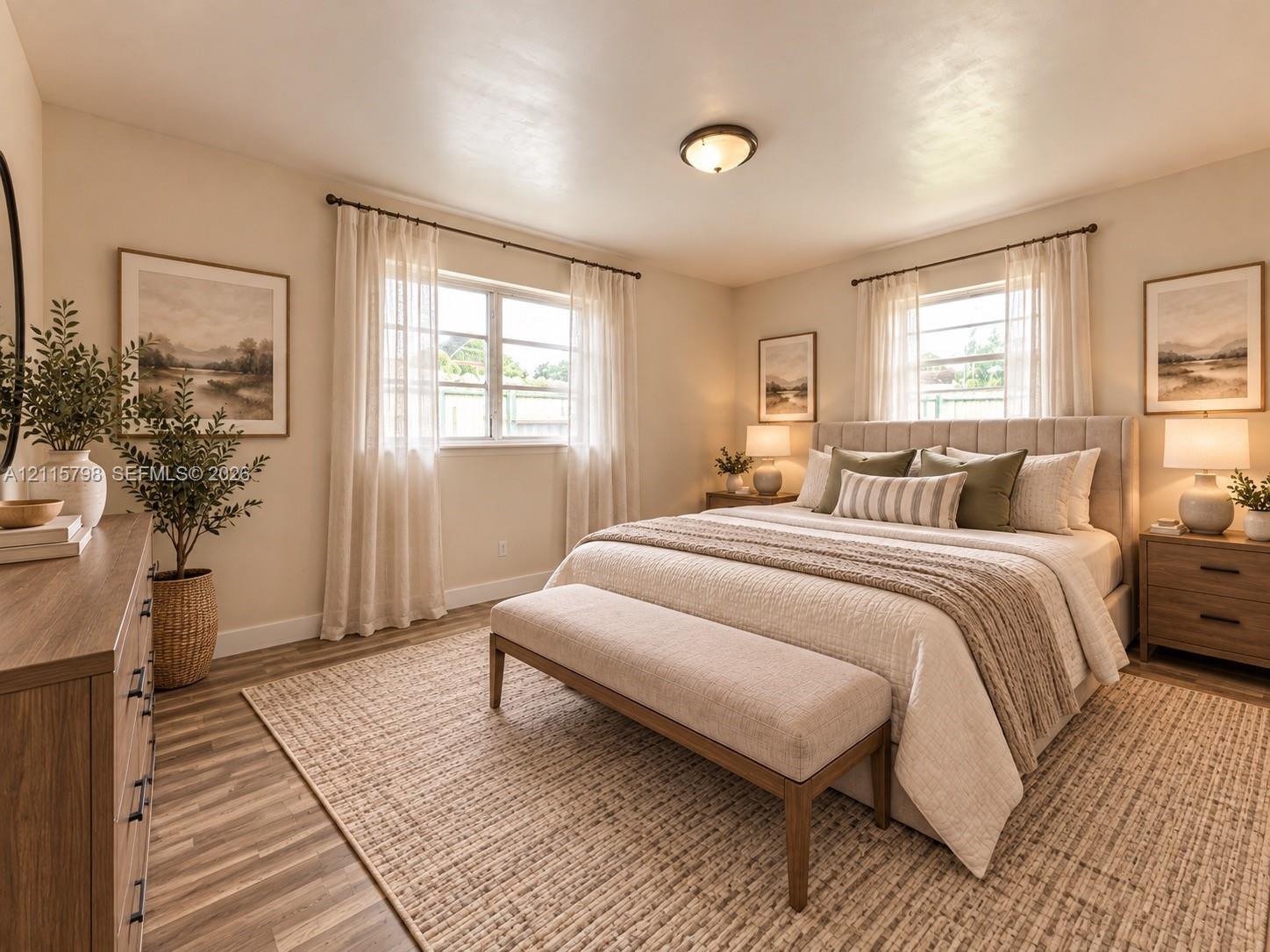 Bedroom 1 **Virtually staged