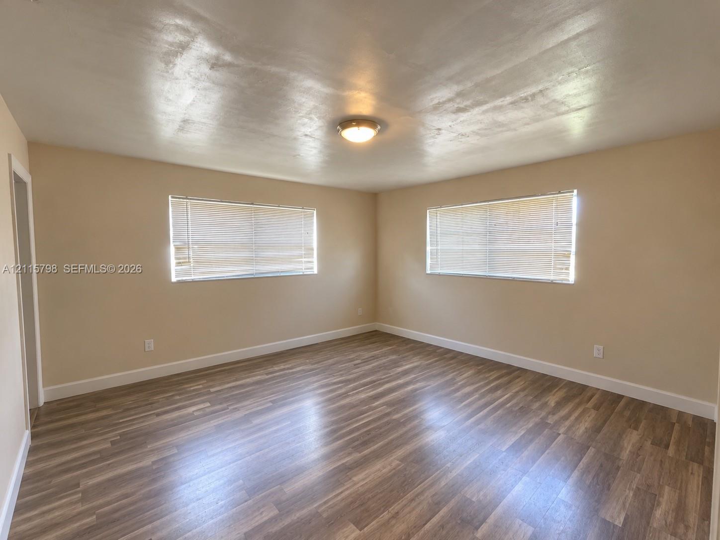 Primary bedroom **cleared