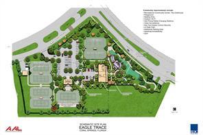 Recreational Facilities map of playgrounds, tennis courts, pickle ball & basket ball courts.
