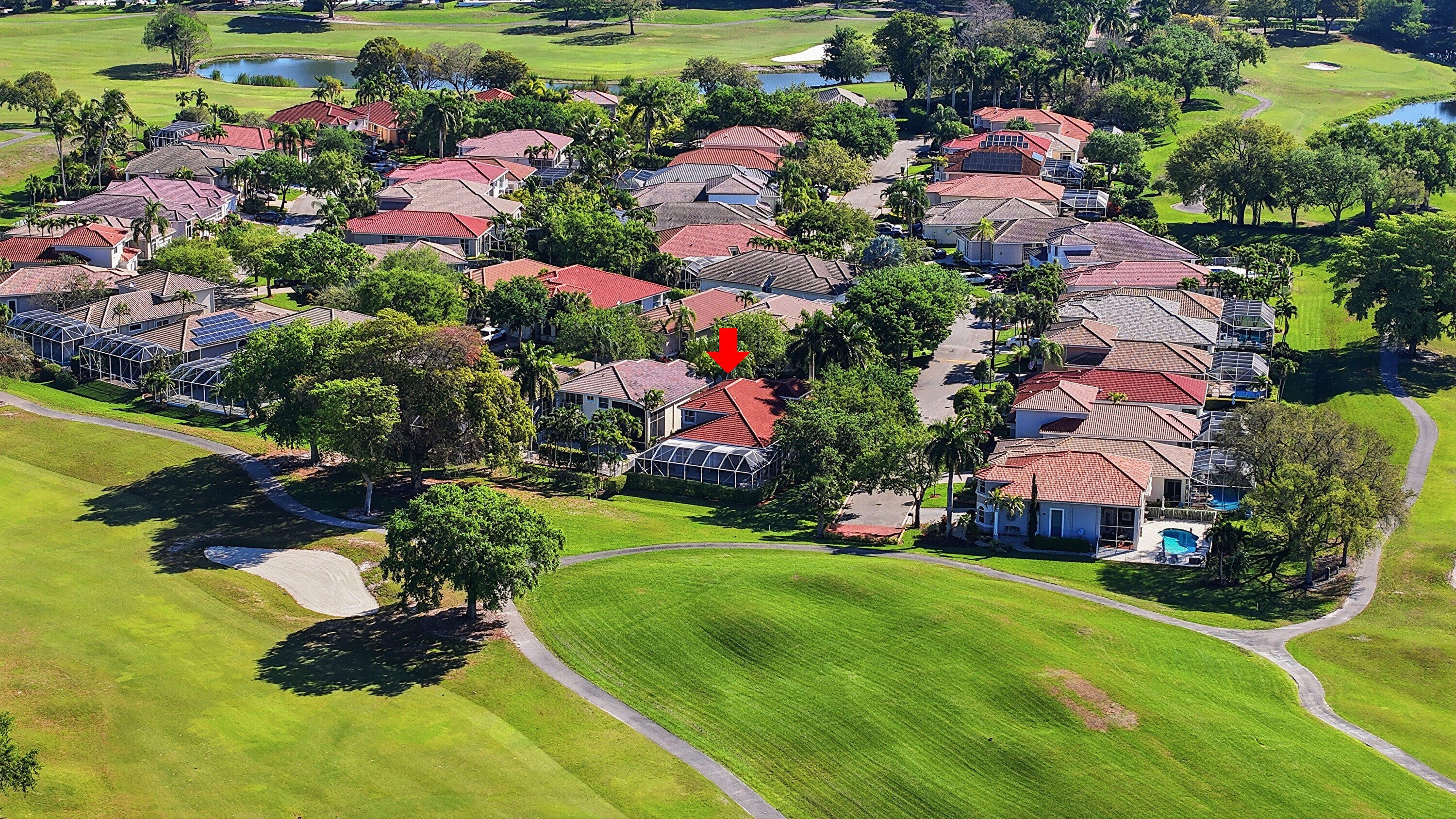 OVER-SIZED LOT WITH POOL & GOLF VIEWS