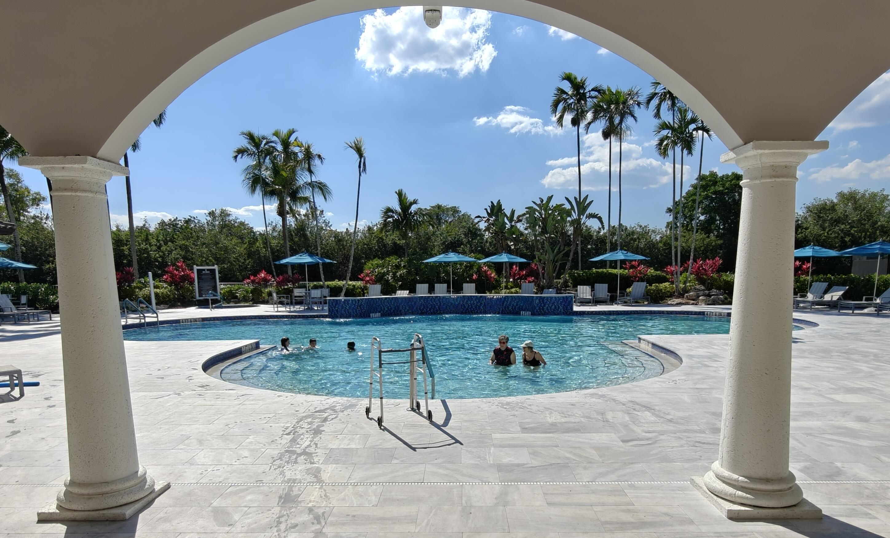 Community pool from clubhouse #1
