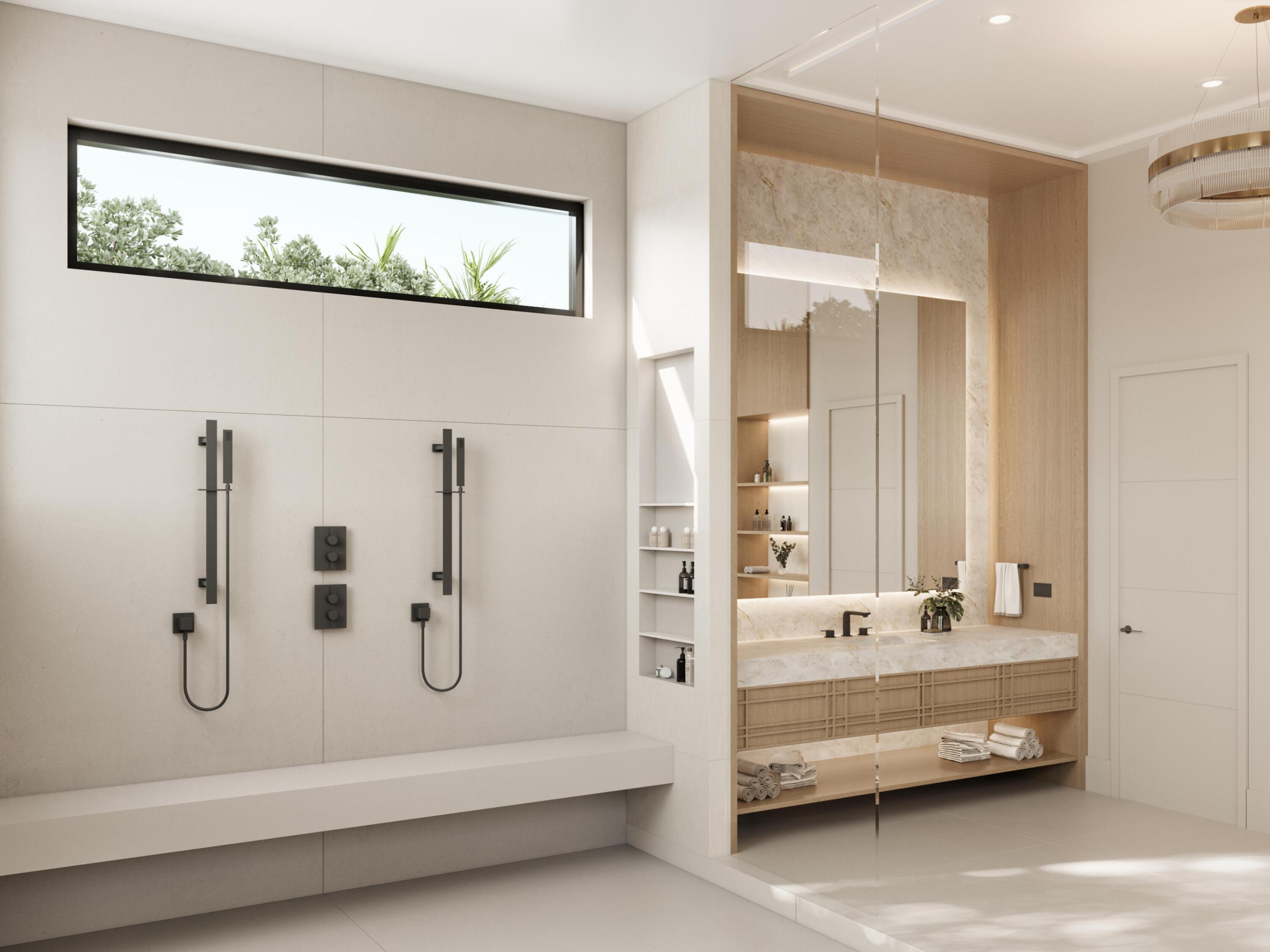 Primary Bathroom Rendering