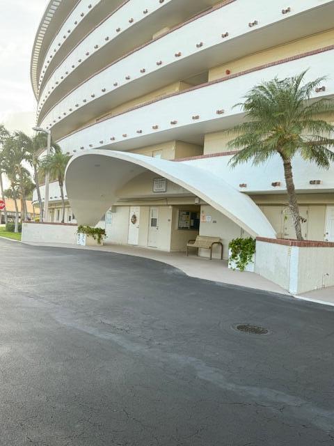 Looking at the Main Entrance to the building