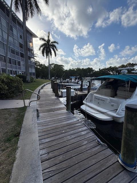 Boardwalk leads to a walking path in the community preserve