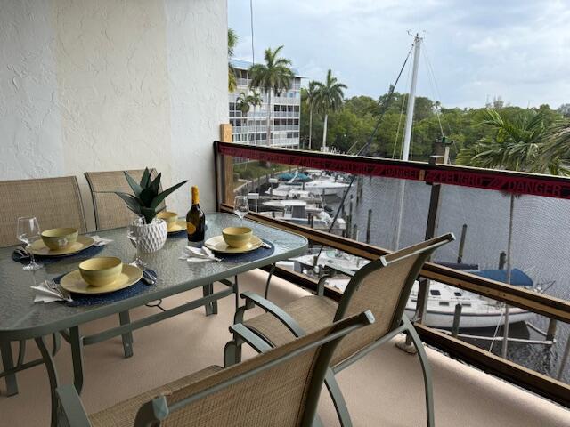 View of Marina from screened balcony