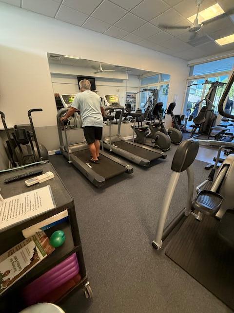 Plenty of Gym equipment to keep you in shape!