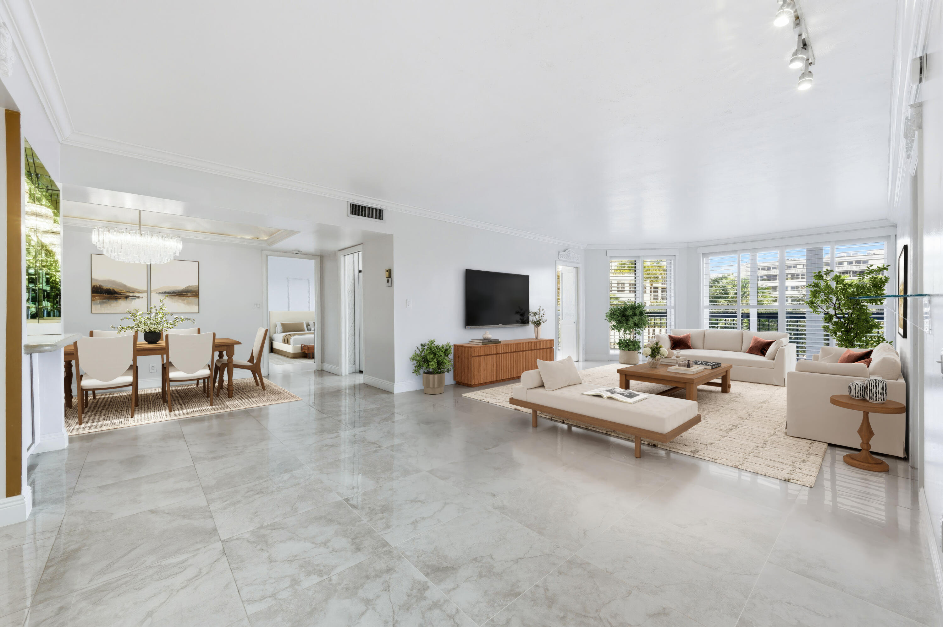 STAGED LIVING ROOM