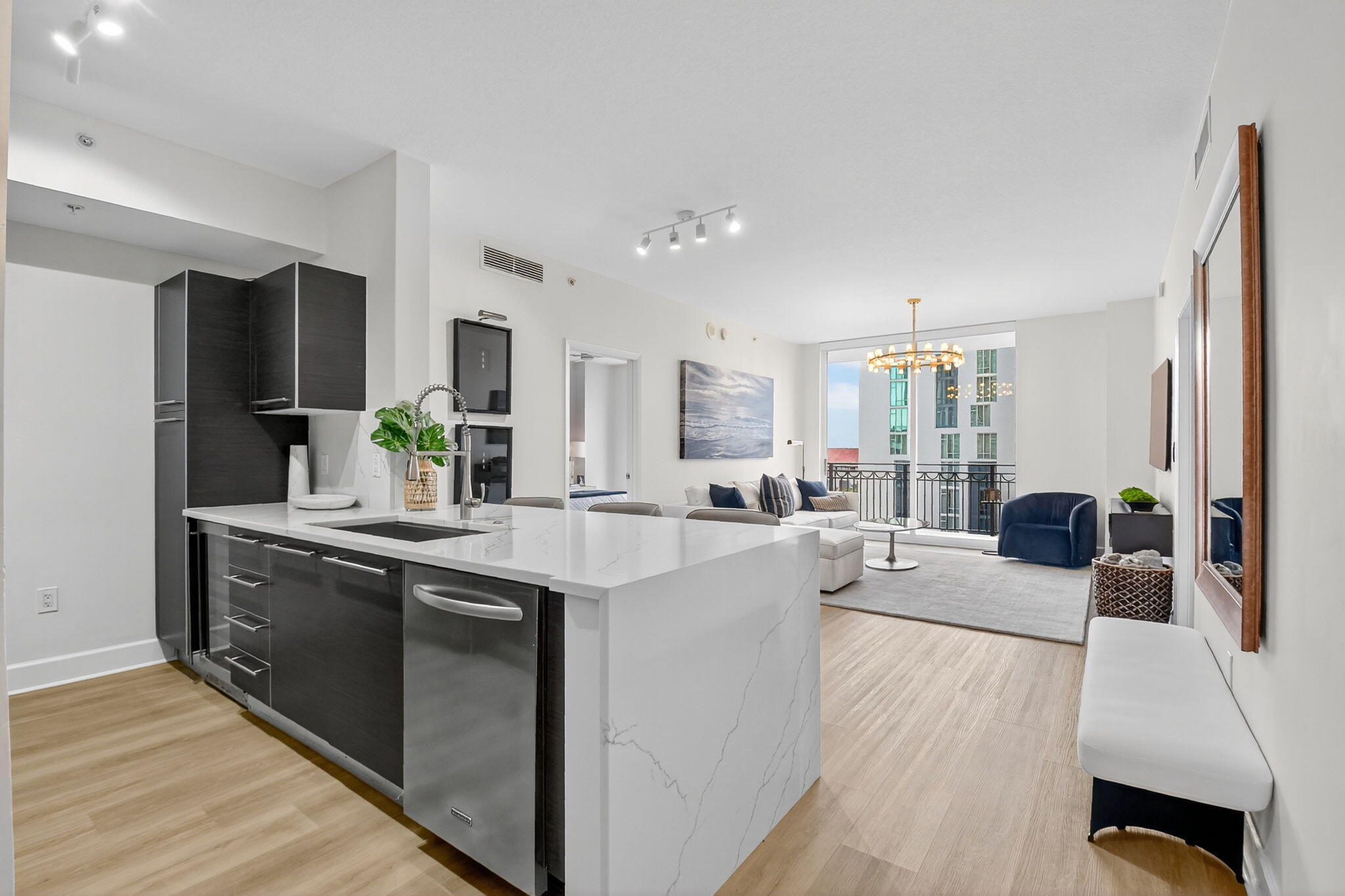 Open Kitchen, Living & Dining Areas Open Kitchen, Living & Dining Areas