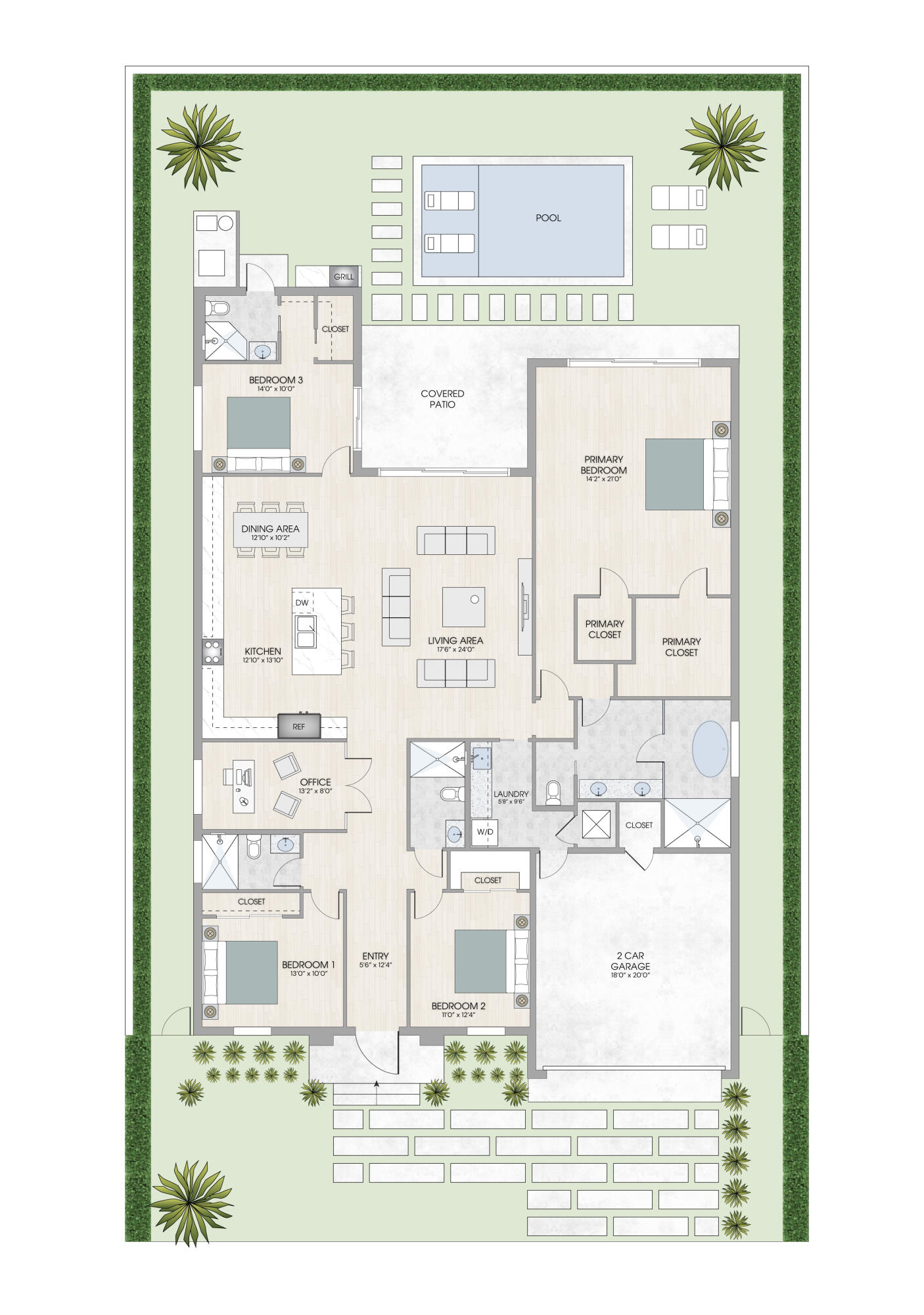 DISCLAIMER: All renderings, site plans, simulated views, floor plans, graphic images, drawings and all other information depicted are illustrative, and are provided to assist in visualizing the home and the Project and may not be accurately depicted and may be changed at any time.