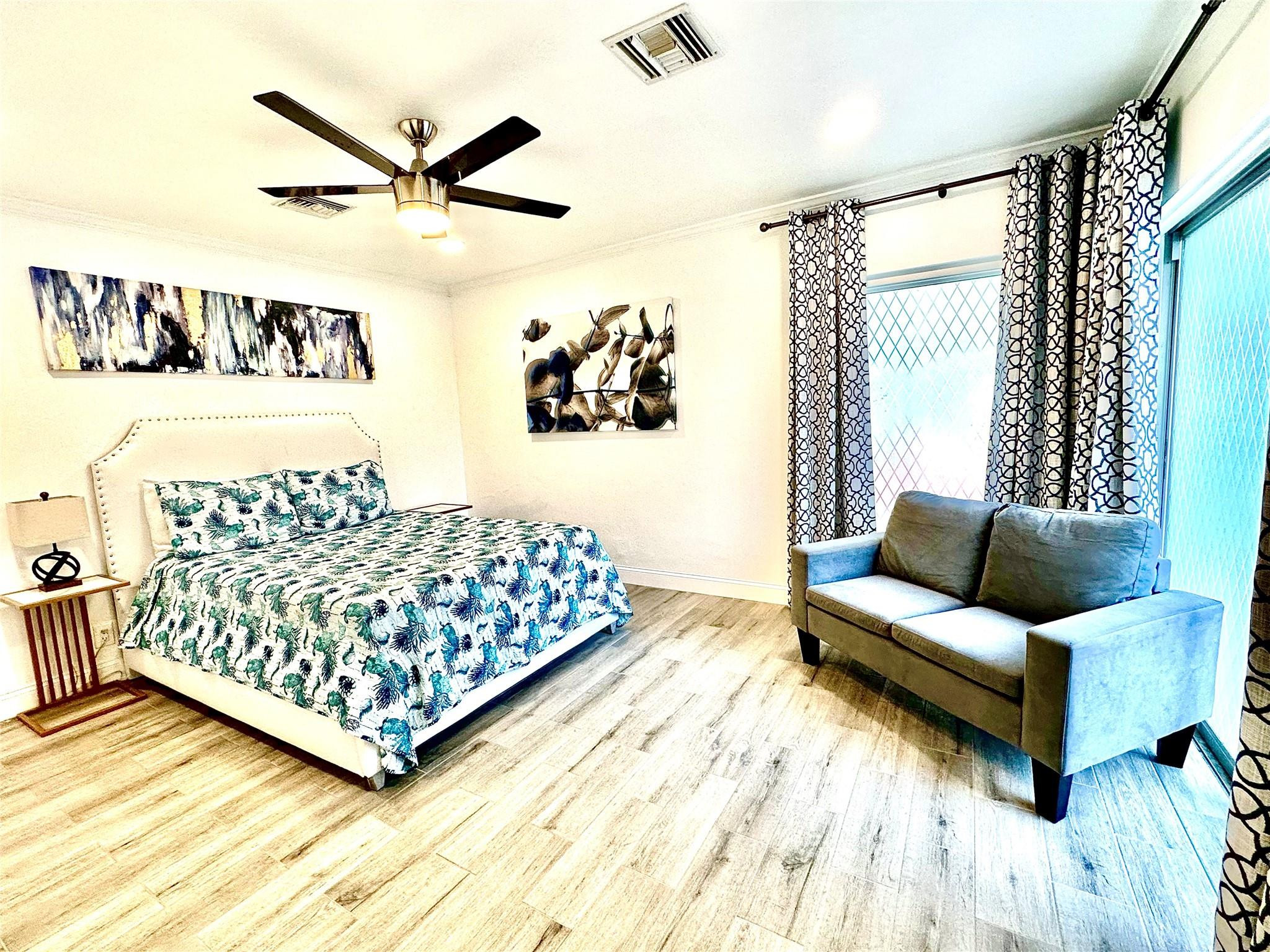 Primary bedroom of main house