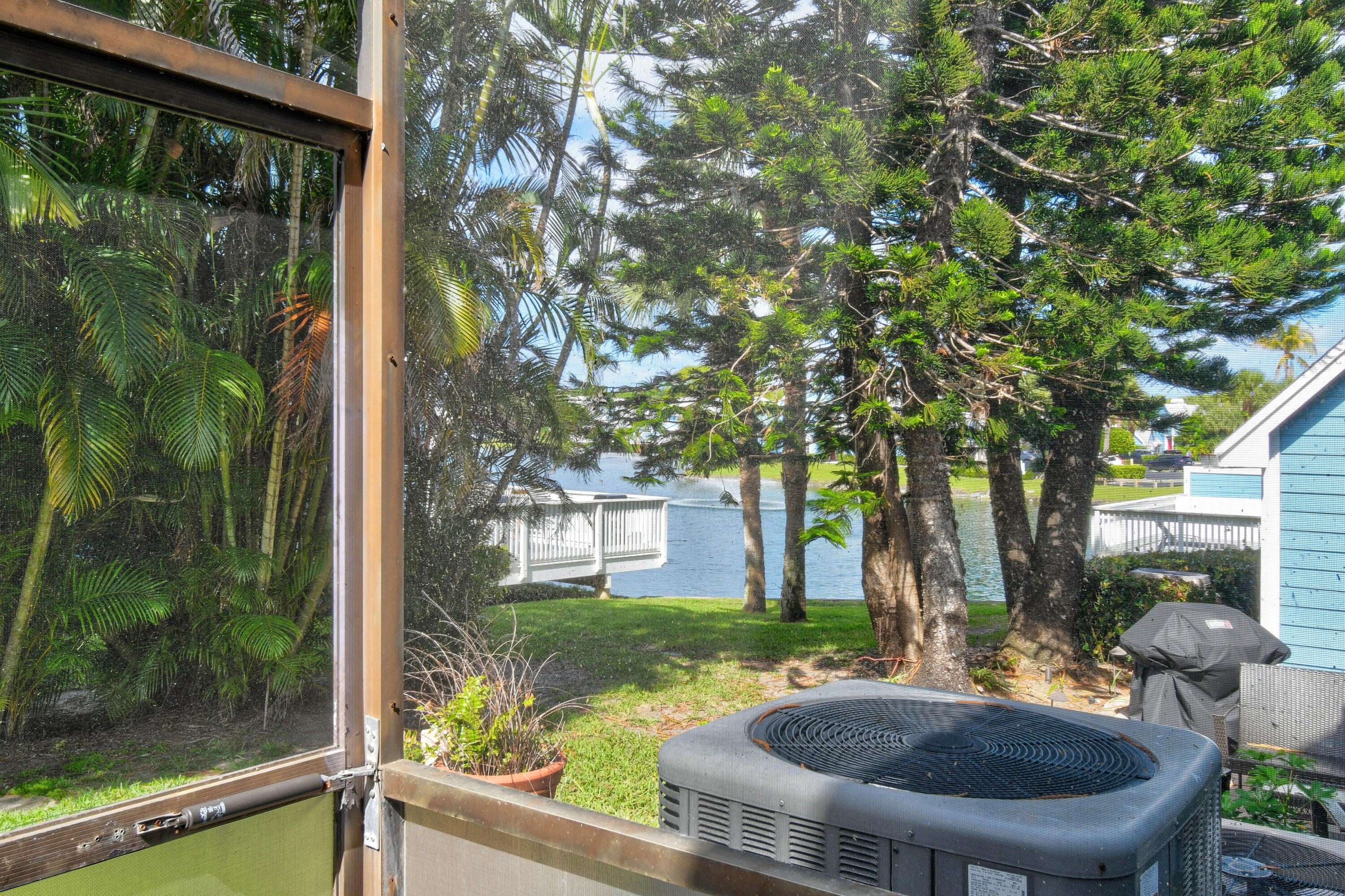 View from screened patio