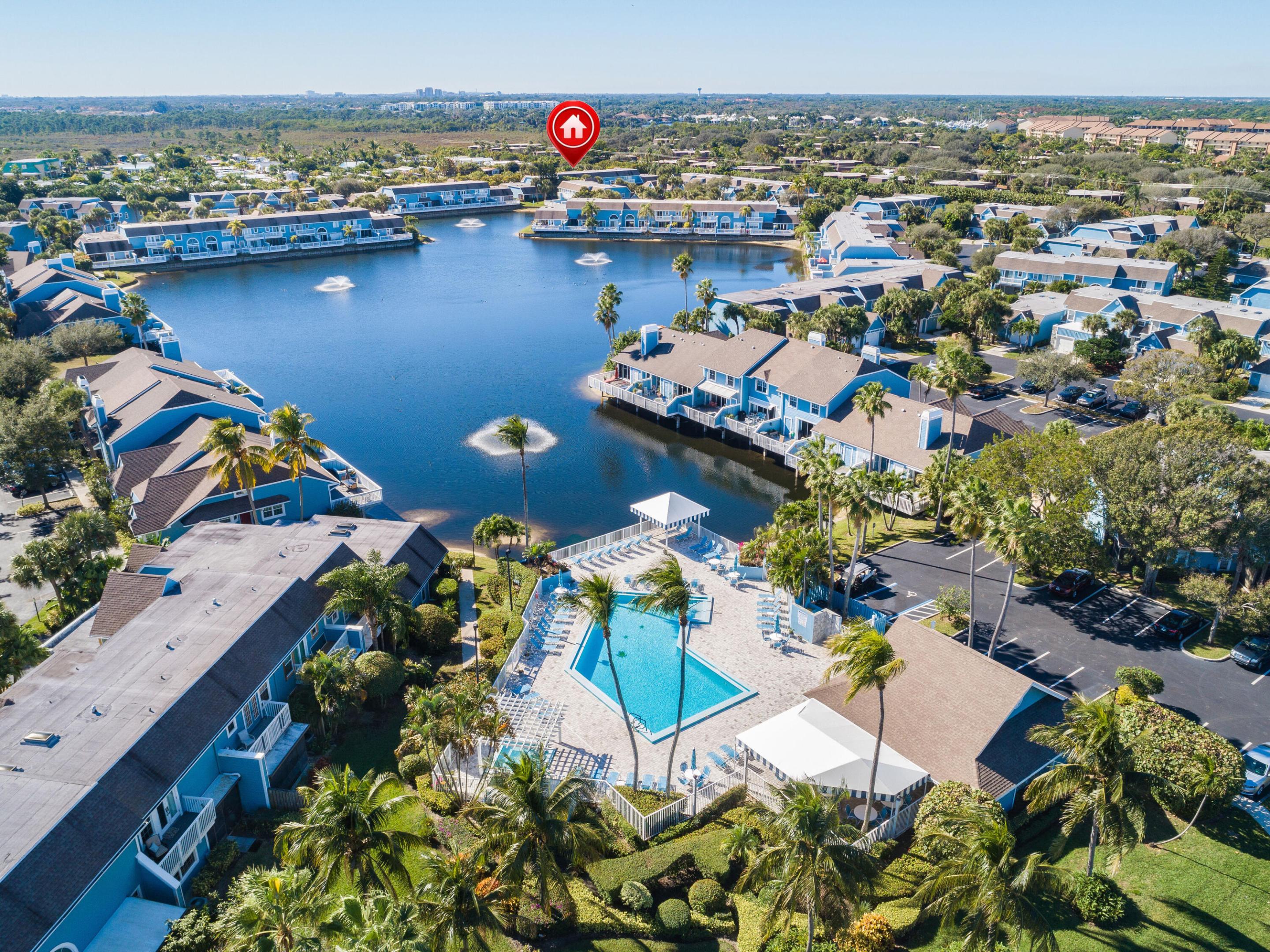 Aerial photo of community