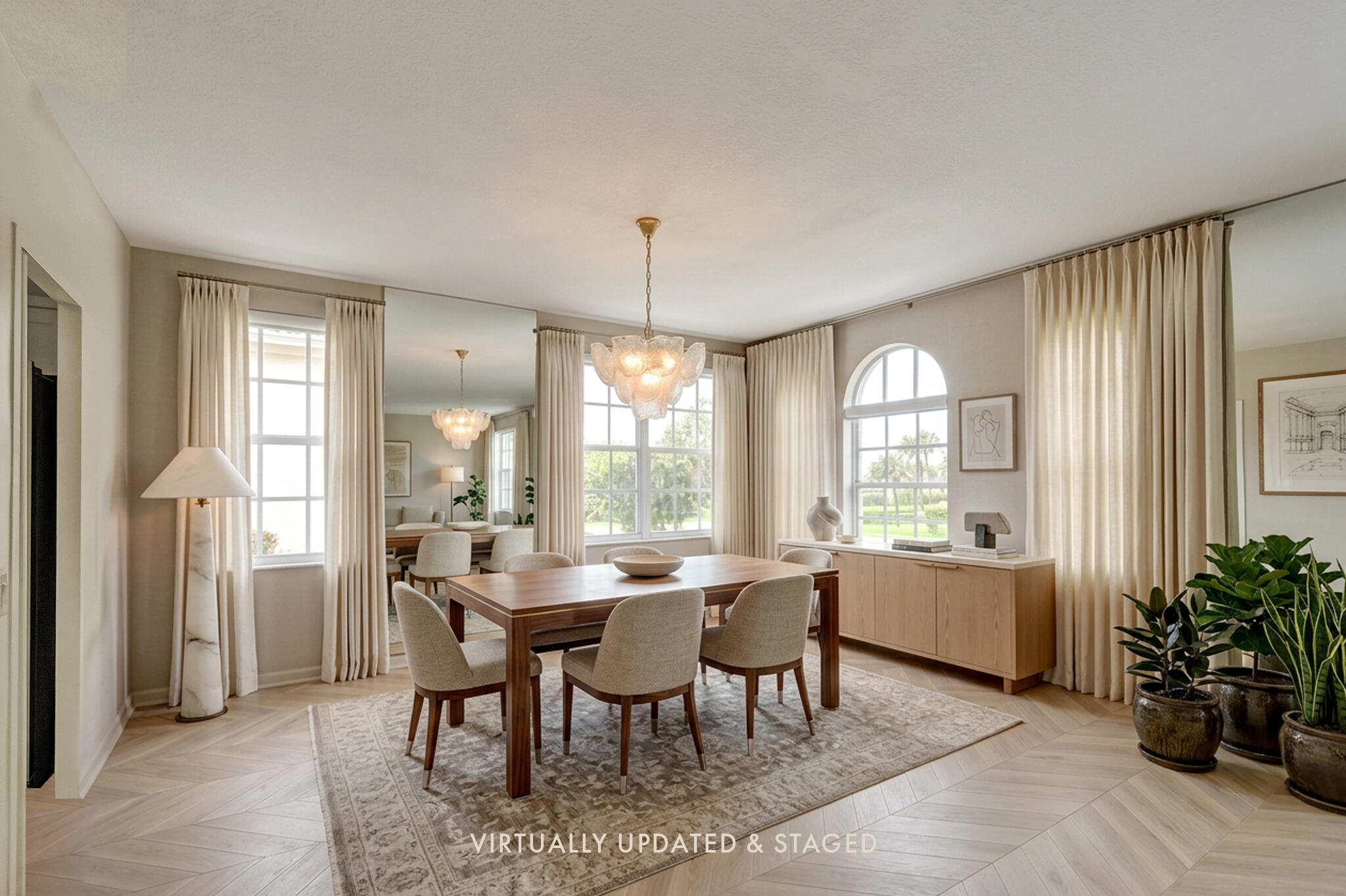 Virtually Renovated Dining Room