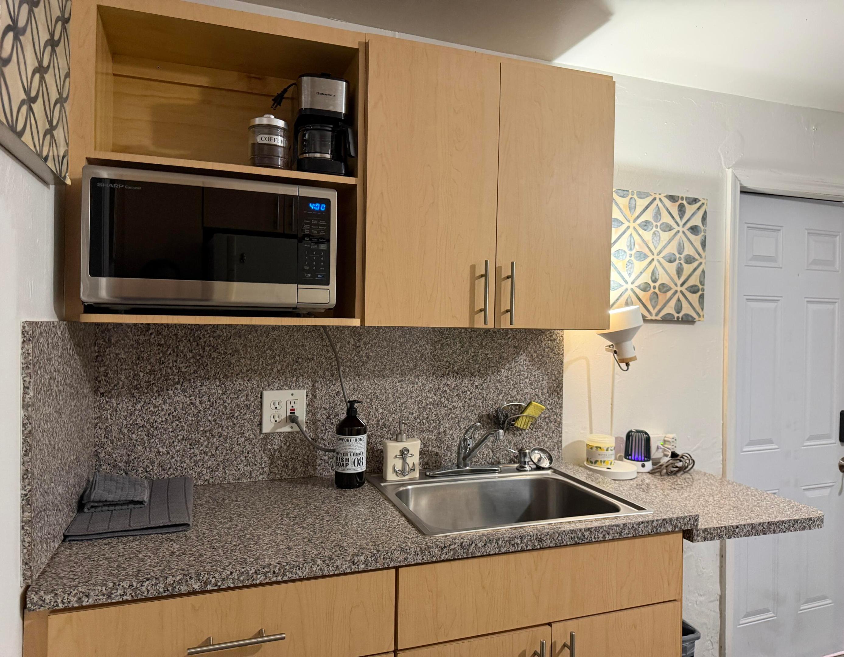 Adjacent studio kitchenet